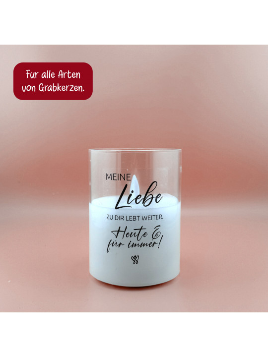 "Deine Liebe leuchtet weiter, selbst in deiner Abwesenheit" – Traueraufkleber für liebevolle Erinnerungen "Deine Liebe leuchtet weiter, selbst in deiner Abwesenheit" – Traueraufkleber für liebevolle Erinnerungen