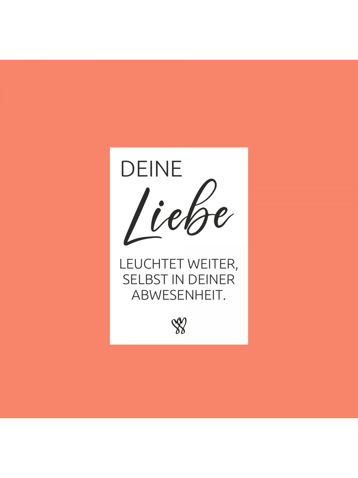 "Deine Liebe leuchtet weiter, selbst in deiner Abwesenheit" – Traueraufkleber für liebevolle Erinnerungen