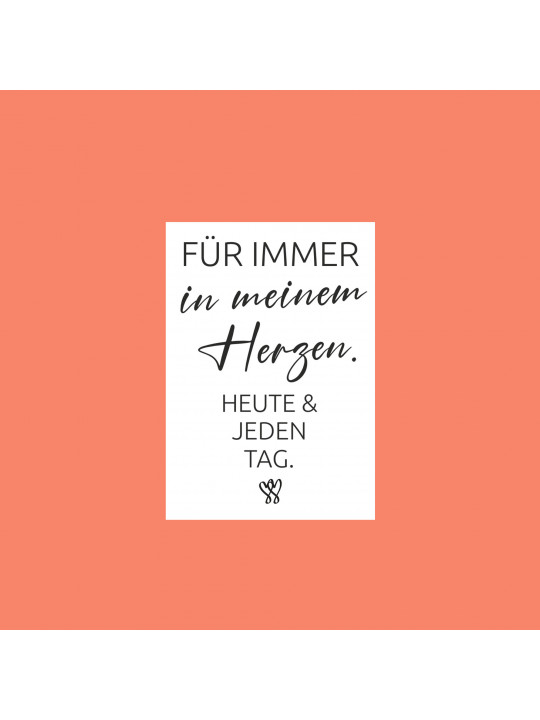 „Für immer in meinem Herzen“ – Traueraufkleber für liebevolle Erinnerungen „Für immer in meinem Herzen“ – Traueraufkleber für liebevolle Erinnerungen