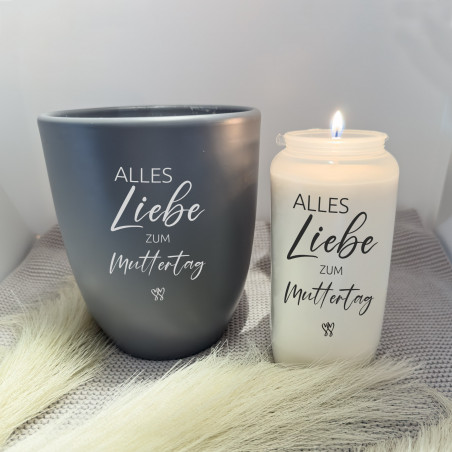 DTF Aufkleber „Alles Liebe zum Muttertag“ – Perfekt für Gedenk- & Geschenkkerzen