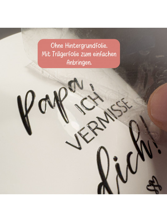 DTF Aufkleber „Papa, ich weiß du bist stolz...“ – Hochwertige Erinnerung für Grabkerzen DTF Aufkleber „Papa, ich weiß du bist stolz...“ – Hochwertige Erinnerung für Grabkerzen