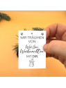 „Weiße Weihnachten...“ Traueraufkleber | Gedenkaufkleber für Fenster & Grabstein