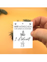 „1. Advent.“ Traueraufkleber | Gedenkaufkleber für Fenster & Grabstein