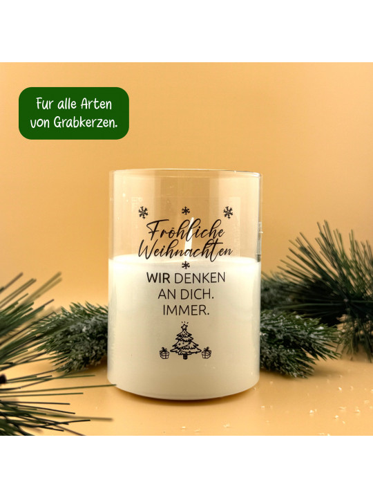 „2. Advent.“ Traueraufkleber | Gedenkaufkleber für Fenster & Grabstein