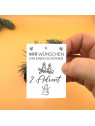 „2. Advent.“ Traueraufkleber | Gedenkaufkleber für Fenster & Grabstein