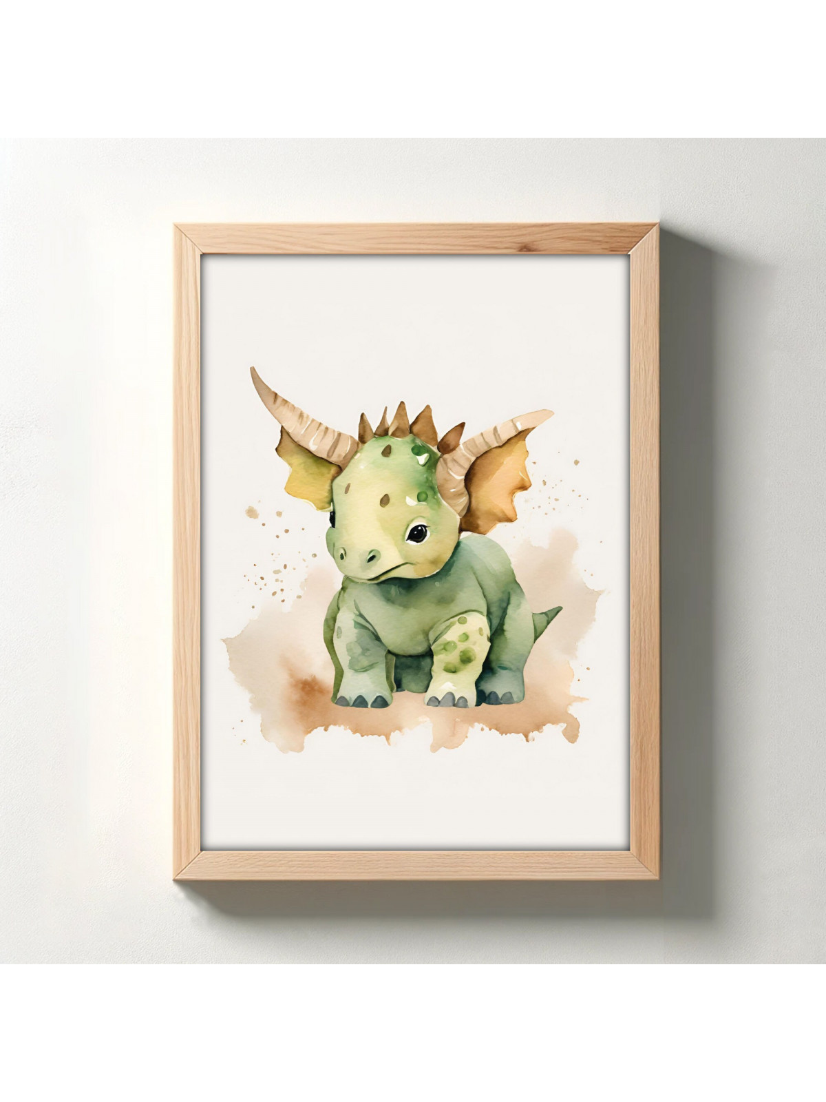„Dinos“ 3er Poster-Set | T-Rex, Brachiosaurus & Triceratops | Perfekte Dino-Deko fürs Kinderzimmer