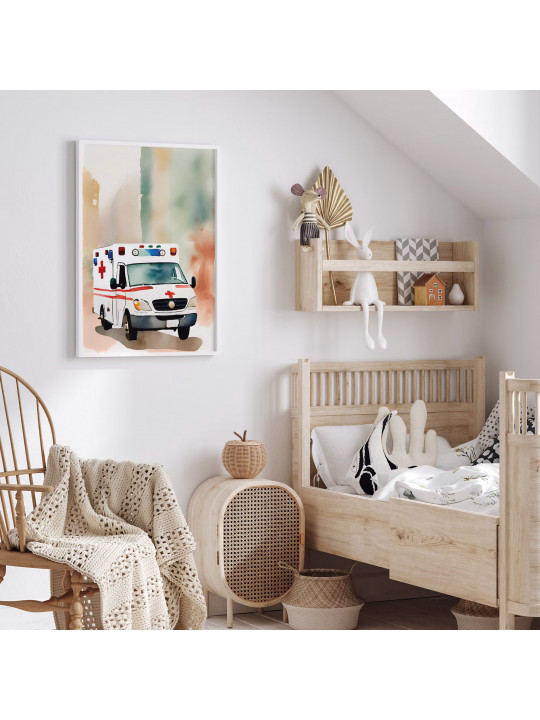 „Einsatzfahrzeuge“ 3er Poster-Set | Polizei, Feuerwehr & Rettungswagen | Perfekte Deko fürs Kinderzimmer „Einsatzfahrzeuge“ 3er Poster-Set | Polizei, Feuerwehr & Rettungswagen | Perfekte Deko fürs Kinderzimmer