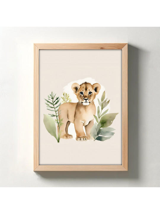 „Savanne“ 3er Poster-Set | Löwe, Elefant & Giraffe | Safari Deko für Wohnzimmer & Kinderzimmer „Savanne“ 3er Poster-Set | Löwe, Elefant & Giraffe | Safari Deko für Wohnzimmer & Kinderzimmer