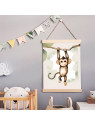 „Steppe“ 3er Poster-Set | Giraffe, Zebra & Affe | Safari Deko für Wohnzimmer & Kinderzimmer „Steppe“ 3er Poster-Set | Giraffe, Zebra & Affe | Safari Deko für Wohnzimmer & Kinderzimmer
