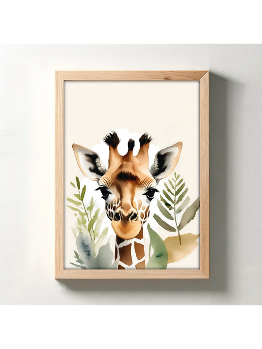 „Steppe“ 3er Poster-Set | Giraffe, Zebra & Affe | Safari Deko für Wohnzimmer & Kinderzimmer „Steppe“ 3er Poster-Set | Giraffe, Zebra & Affe | Safari Deko für Wohnzimmer & Kinderzimmer
