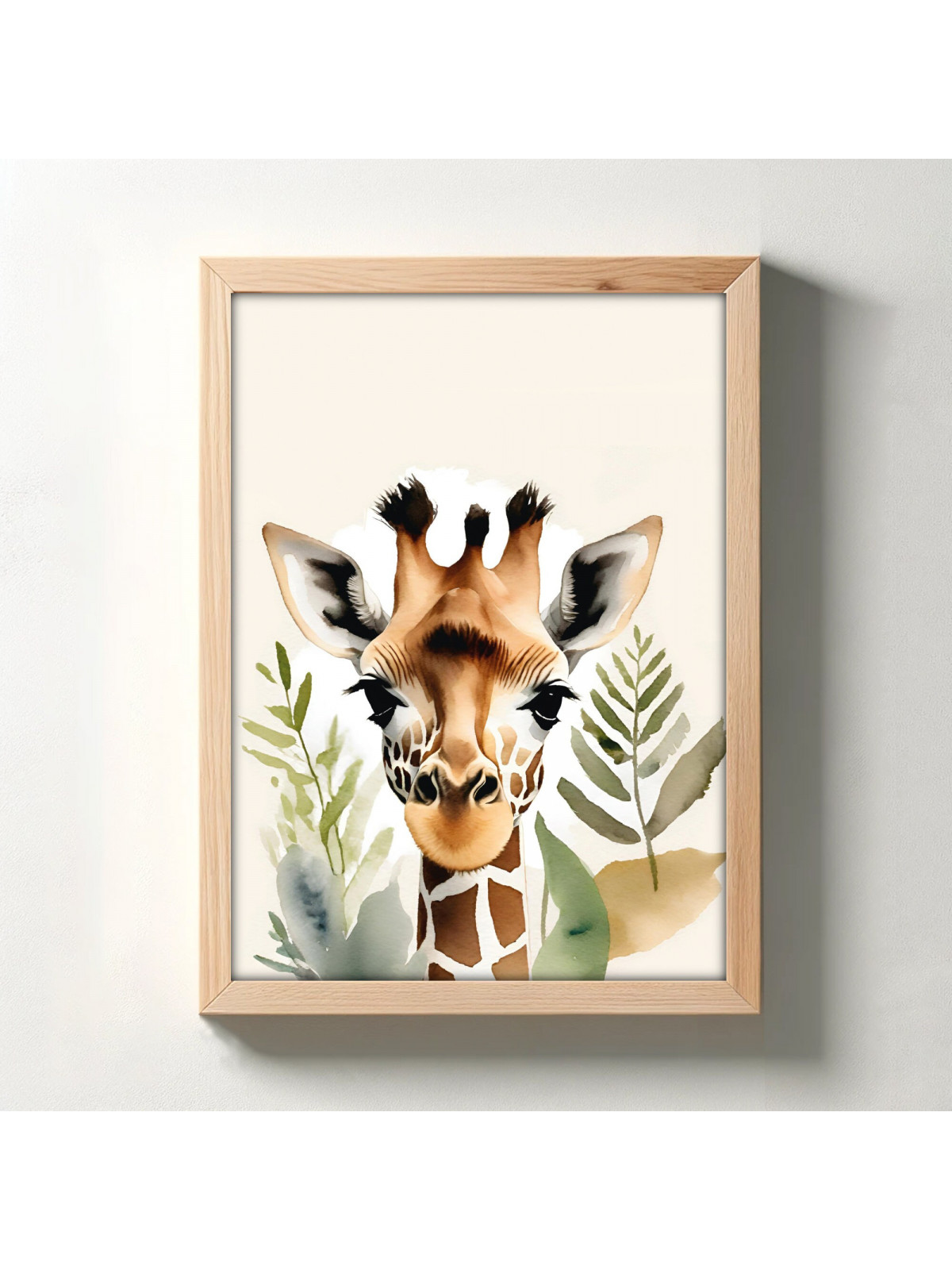 „Steppe“ 3er Poster-Set | Giraffe, Zebra & Affe | Safari Deko für Wohnzimmer & Kinderzimmer