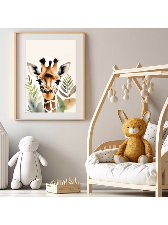 „Steppe“ 3er Poster-Set | Giraffe, Zebra & Affe | Safari Deko für Wohnzimmer & Kinderzimmer „Steppe“ 3er Poster-Set | Giraffe, Zebra & Affe | Safari Deko für Wohnzimmer & Kinderzimmer
