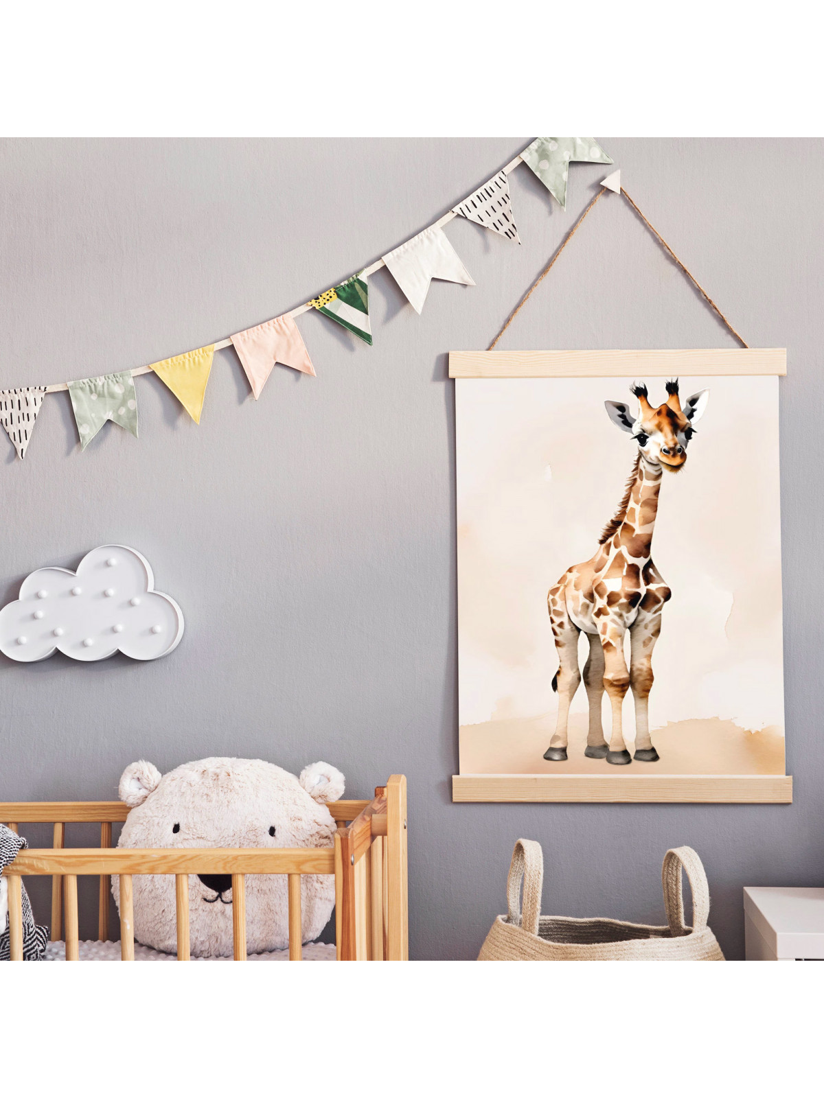 „Savanne“ 3er Poster-Set | Löwe, Elefant & Giraffe | Digitaler DIN A3 Download (JPG) zum Selbstausdrucken