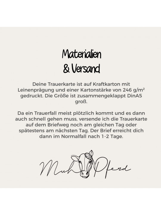 Trauerkarte „Liebe ist, jemanden loszulassen, den man liebt.“ | Beileidskarte in DIN A5 mit Umschlag Trauerkarte „Liebe ist, jemanden loszulassen, den man liebt.“ | Beileidskarte in DIN A5 mit Umschlag