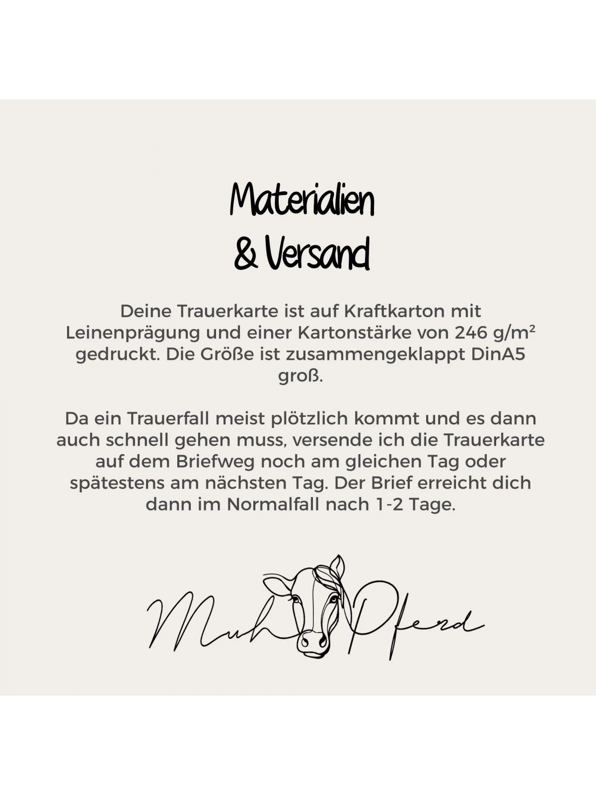 Trauerkarte „Auf Wiedersehen, bis wir uns wiedersehen.“ | Beileidskarte in DIN A5 mit Umschlag