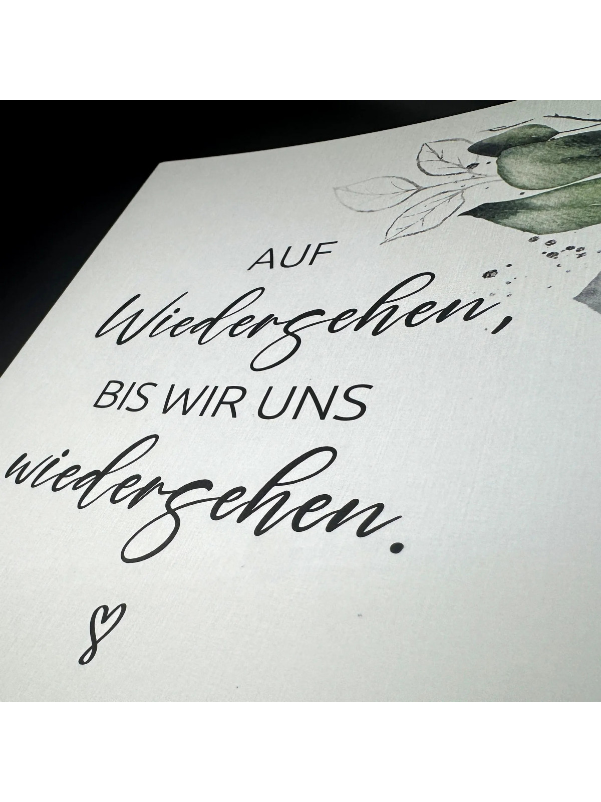 Trauerkarte „Auf Wiedersehen, bis wir uns wiedersehen.“ | Beileidskarte in DIN A5 mit Umschlag