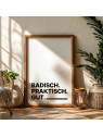 „Badisch. Praktisch. Gut.“ Dialekt-Poster | Digitaler DIN A4 Download (JPG) zum Selbstausdrucken „Badisch. Praktisch. Gut.“ Dialekt-Poster | Digitaler DIN A4 Download (JPG) zum Selbstausdrucken
