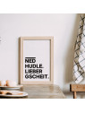 „Ned hudle. Lieber gscheit.“ Dialekt-Poster | Digitaler DIN A3 Download (JPG) zum Selbstausdrucken „Ned hudle. Lieber gscheit.“ Dialekt-Poster | Digitaler DIN A3 Download (JPG) zum Selbstausdrucken
