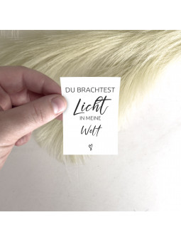 Traueraufkleber – „Du brachtest Licht in meine Welt“ | Gedenkaufkleber