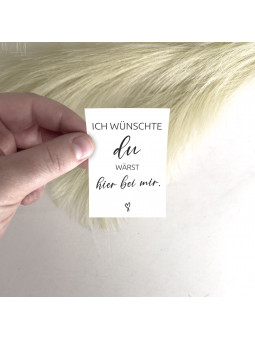 Traueraufkleber – „Ich wünschte due wärst hier bei mir“ | Gedenkaufkleber