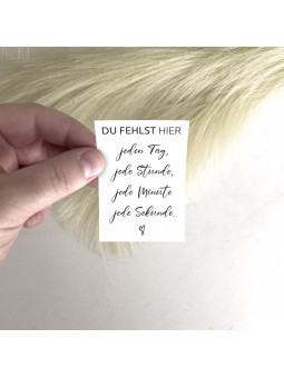 Traueraufkleber – „Du fehlst hier“ | Gedenkaufkleber