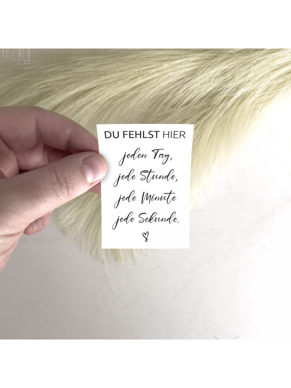 Traueraufkleber – „Du fehlst hier“ | Gedenkaufkleber