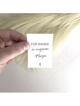 Traueraufkleber – „Für immer in unserem Herzen“ | Gedenkaufkleber