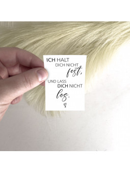 Traueraufkleber – „Ich halt dich nicht fest, und lass dich nicht los.“ | Gedenkaufkleber